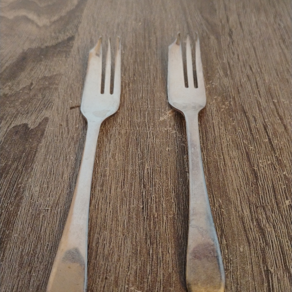 Sheffield England Silver Plated Serving Fork Set
